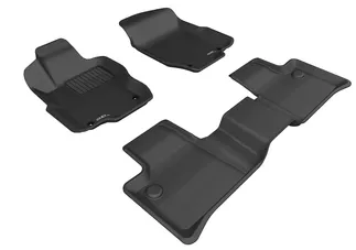3D MAXpider Kagu 1st & 2nd Row Floormats For 06-11 Mercedes ML-Class W164 - Black